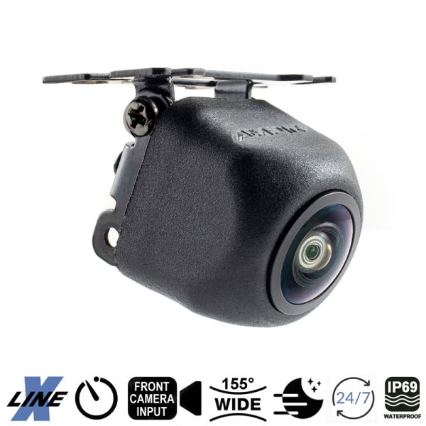 AMPIRE Mini color rear view camera, construction with 155°, front camera input