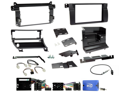 ACV 621023-18-2 - 2-DIN Kit für BMW 3er(E46), 07/1998-02/2007, LFB/Antenne