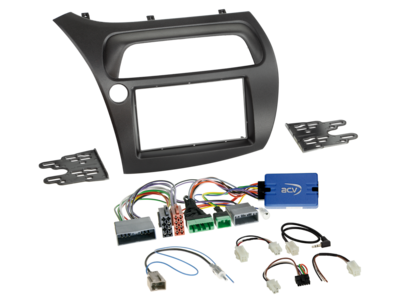 ACV 621130-20-1 - 2-DIN Kit für Honda Civic, 09/2005-12/2011 LFB/Klimatronik LHD